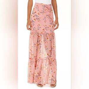Rachel Zoe Rilo Printed Tiered Skirt Maxi SIZE 8 #022